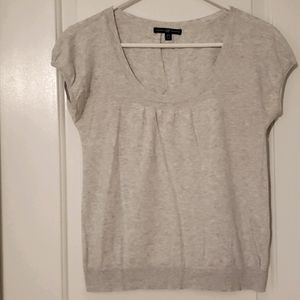 GAP casual cap sleeve grey top
